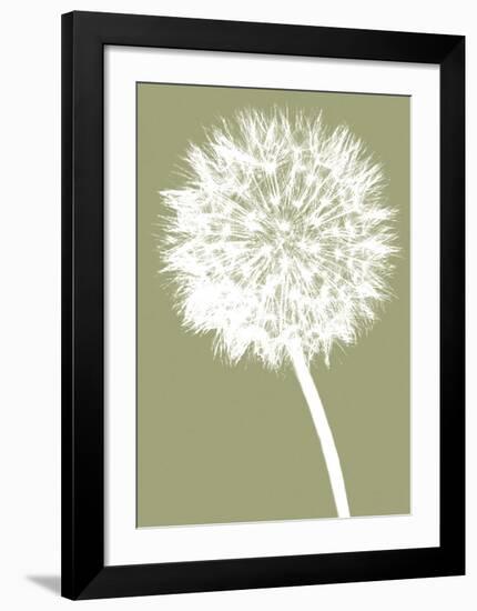 Dandelion (khaki)-Jenny Kraft-Framed Art Print