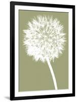 Dandelion (khaki)-Jenny Kraft-Framed Art Print