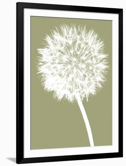 Dandelion (khaki)-Jenny Kraft-Framed Art Print