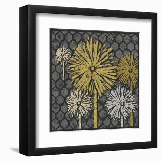 Dandelion on Honeycomb (Yellow)-Susan Clickner-Framed Giclee Print