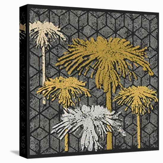 Dandelion on Tumbling Blocks (Yellow)-Susan Clickner-Stretched Canvas