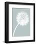 Dandelion Tilt (blue)-Jenny Kraft-Framed Art Print