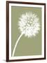 Dandelion Tilt (khaki)-Jenny Kraft-Framed Art Print