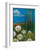 Dandelion Wishes-Robin Maria-Framed Art Print