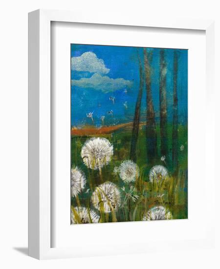 Dandelion Wishes-Robin Maria-Framed Art Print