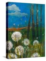 Dandelion Wishes-Robin Maria-Stretched Canvas