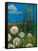 Dandelion Wishes-Robin Maria-Framed Stretched Canvas