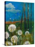 Dandelion Wishes-Robin Maria-Stretched Canvas