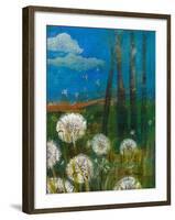 Dandelion Wishes-Robin Maria-Framed Art Print