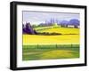 Dandelions and Rape, Finchingfield, 2003-Derek Crow-Framed Giclee Print