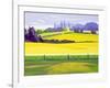 Dandelions and Rape, Finchingfield, 2003-Derek Crow-Framed Giclee Print