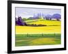 Dandelions and Rape, Finchingfield, 2003-Derek Crow-Framed Giclee Print