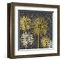 Dandelions on Circles Linked (Yellow)-Susan Clickner-Framed Giclee Print