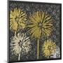 Dandelions on Circles Linked (Yellow)-Susan Clickner-Mounted Giclee Print