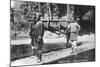 Dandy and Bearers, Darjeeling, India, Early 20th Century-null-Mounted Giclee Print