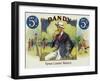 Dandy Brand Cigar Box Label-Lantern Press-Framed Art Print