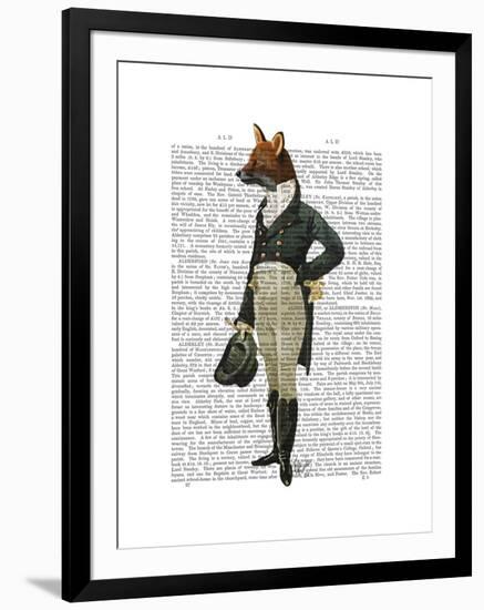 Dandy Fox Full-Fab Funky-Framed Art Print