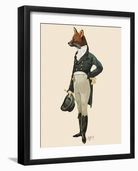 Dandy Fox Full-Fab Funky-Framed Art Print