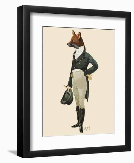 Dandy Fox Full-Fab Funky-Framed Art Print