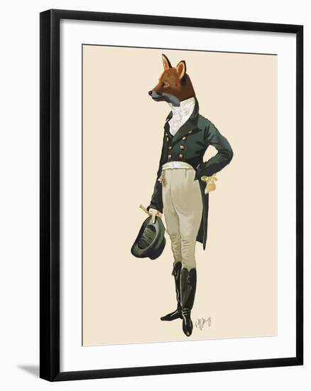 Dandy Fox Full-Fab Funky-Framed Art Print