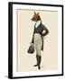 Dandy Fox Full-Fab Funky-Framed Art Print