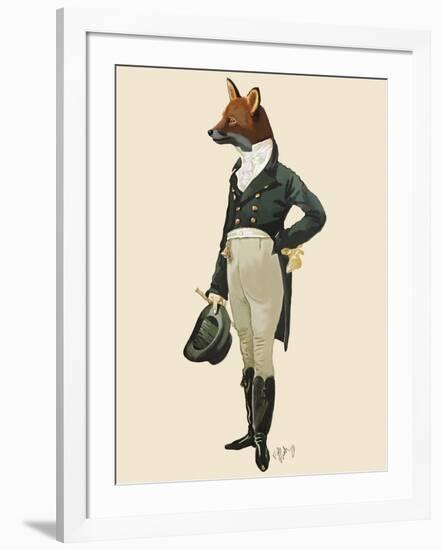 Dandy Fox Full-Fab Funky-Framed Art Print