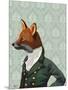 Dandy Fox Portrait-Fab Funky-Mounted Art Print