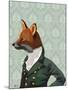 Dandy Fox Portrait-Fab Funky-Mounted Art Print