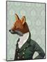 Dandy Fox Portrait-Fab Funky-Mounted Art Print