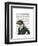 Dandy Meerkat Portrait-Fab Funky-Framed Art Print