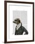 Dandy Meerkat Portrait-Fab Funky-Framed Art Print