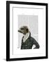 Dandy Meerkat Portrait-Fab Funky-Framed Art Print