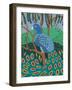 Dandy Peacock II-Regina Moore-Framed Art Print