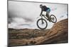 Dane Cronin Mountain Biking The Slickrock Trail In The Sand Flats Recreation Area, Moab, Utah-Louis Arevalo-Mounted Photographic Print