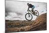 Dane Cronin Mountain Biking The Slickrock Trail In The Sand Flats Recreation Area, Moab, Utah-Louis Arevalo-Mounted Photographic Print