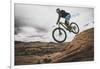 Dane Cronin Mountain Biking The Slickrock Trail In The Sand Flats Recreation Area, Moab, Utah-Louis Arevalo-Framed Photographic Print