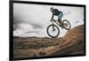 Dane Cronin Mountain Biking The Slickrock Trail In The Sand Flats Recreation Area, Moab, Utah-Louis Arevalo-Framed Photographic Print