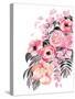 Danette Bouquet in Pink-Rosana Laiz Blursbyai-Stretched Canvas