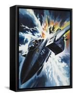 Danger from the Skies-Wilf Hardy-Framed Stretched Canvas