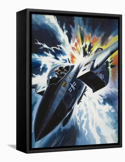 Danger from the Skies-Wilf Hardy-Framed Stretched Canvas