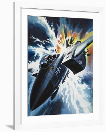 Danger from the Skies-Wilf Hardy-Framed Giclee Print