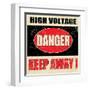 Danger High Voltage-radubalint-Framed Art Print