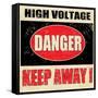 Danger High Voltage-radubalint-Framed Stretched Canvas