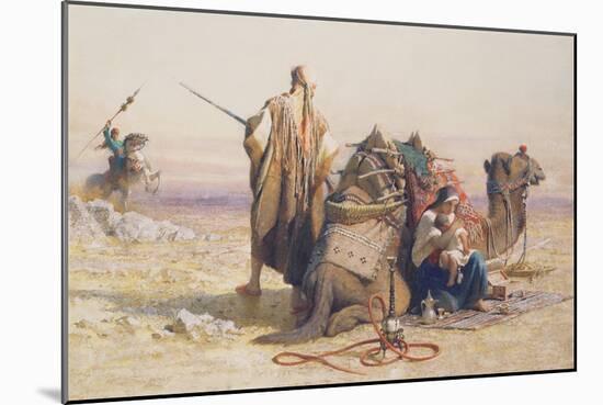 Danger in the Desert, 1867-Carl Haag-Mounted Giclee Print