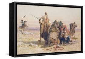 Danger in the Desert, 1867-Carl Haag-Framed Stretched Canvas