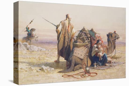 Danger in the Desert, 1867-Carl Haag-Stretched Canvas