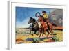 Danger in the West-Arthur Mitchell-Framed Art Print