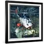 Danger Men of the Oil Fields. a British Airways S-61N Helicopter-Wilf Hardy-Framed Giclee Print