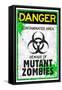 Danger Mutant Zombies-null-Framed Stretched Canvas