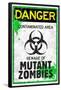 Danger Mutant Zombies-null-Framed Poster